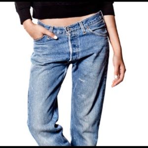 Re/done Levi’s relaxed straight leg jeans